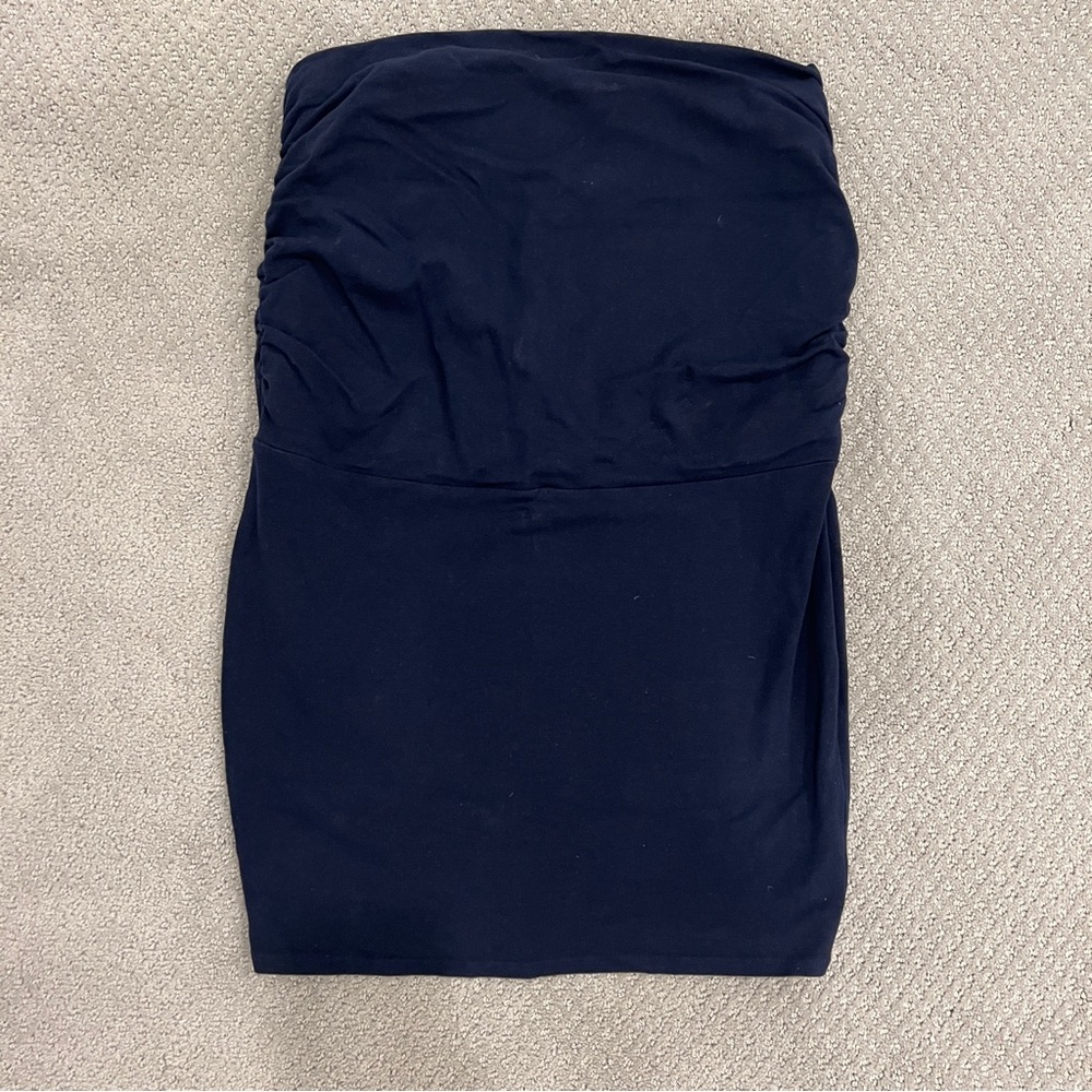 Navy Maternity Skirt